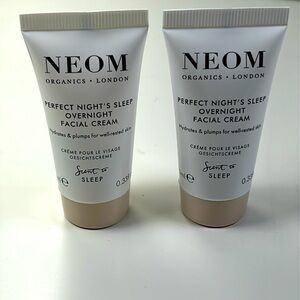 2 New Neom Organics Perfect Night’s Sleep Overnight Facial Cream .33 fl oz